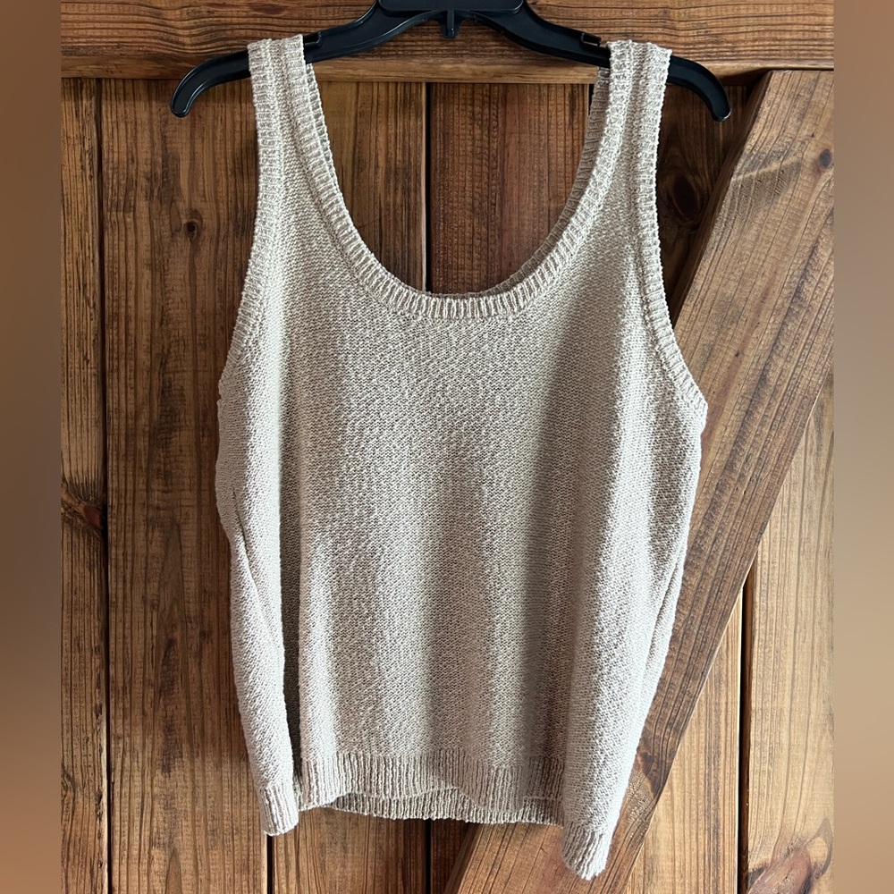 Z Supply Oatmeal Knit Scoop Neck Tank